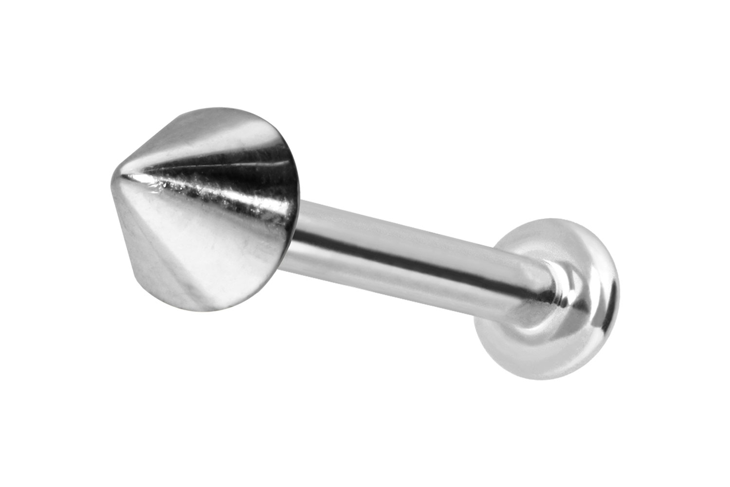 14 Karat Gold Labret Piercing mit Innengewinde SPITZE